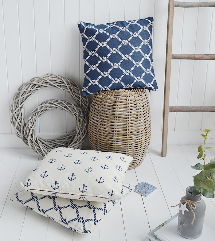 The White Lighthouse new England Home Interiors and Furniture - Coastal Cushions