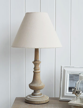 A table lamp for country cottage interiors