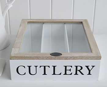 Cuterly box for white kitchen 
