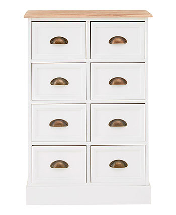 Connecticut white chest of drawers - The White Lighthouse Furniture