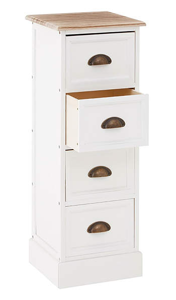 Connecticut white storage chest of drawers