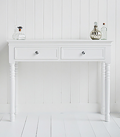 The White Lighthouse Furniture White And Silver Dressing Table