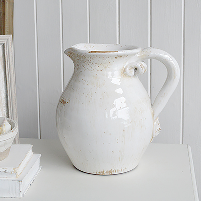 Perfect for shelves, sideboards, or consoles, this jug offers effortless styling for coastal interiors.