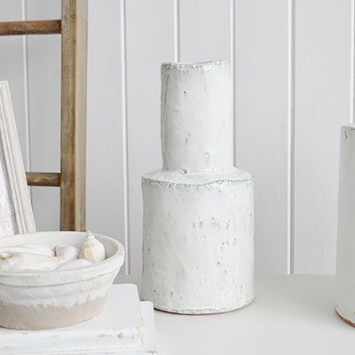 Subtle and stylish, this vase blends seamlessly with natural tones and textures found in coastal interiors.