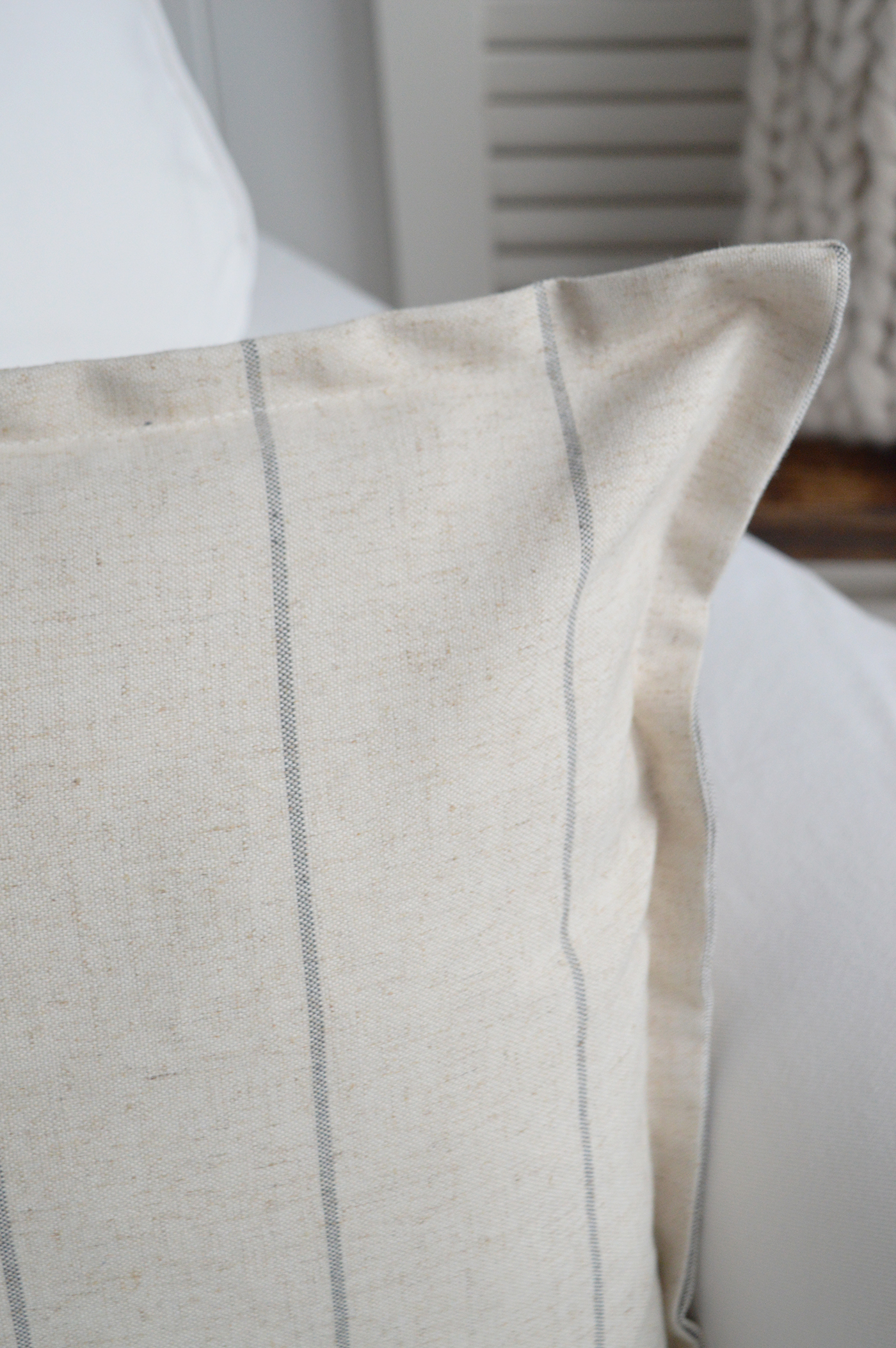 New England style cushion covers for country, modern farmhouse and coastal home interiors