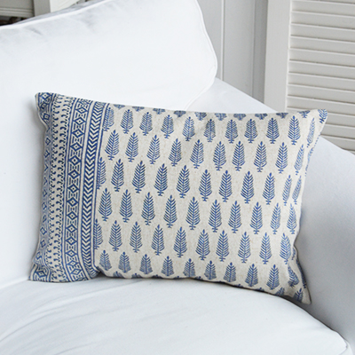 New England style furniture and home interiors for coastal, country and farmhouse interior design - Range of luxurious coastal and Hamptons style cushions - Limington Luxury Cushions