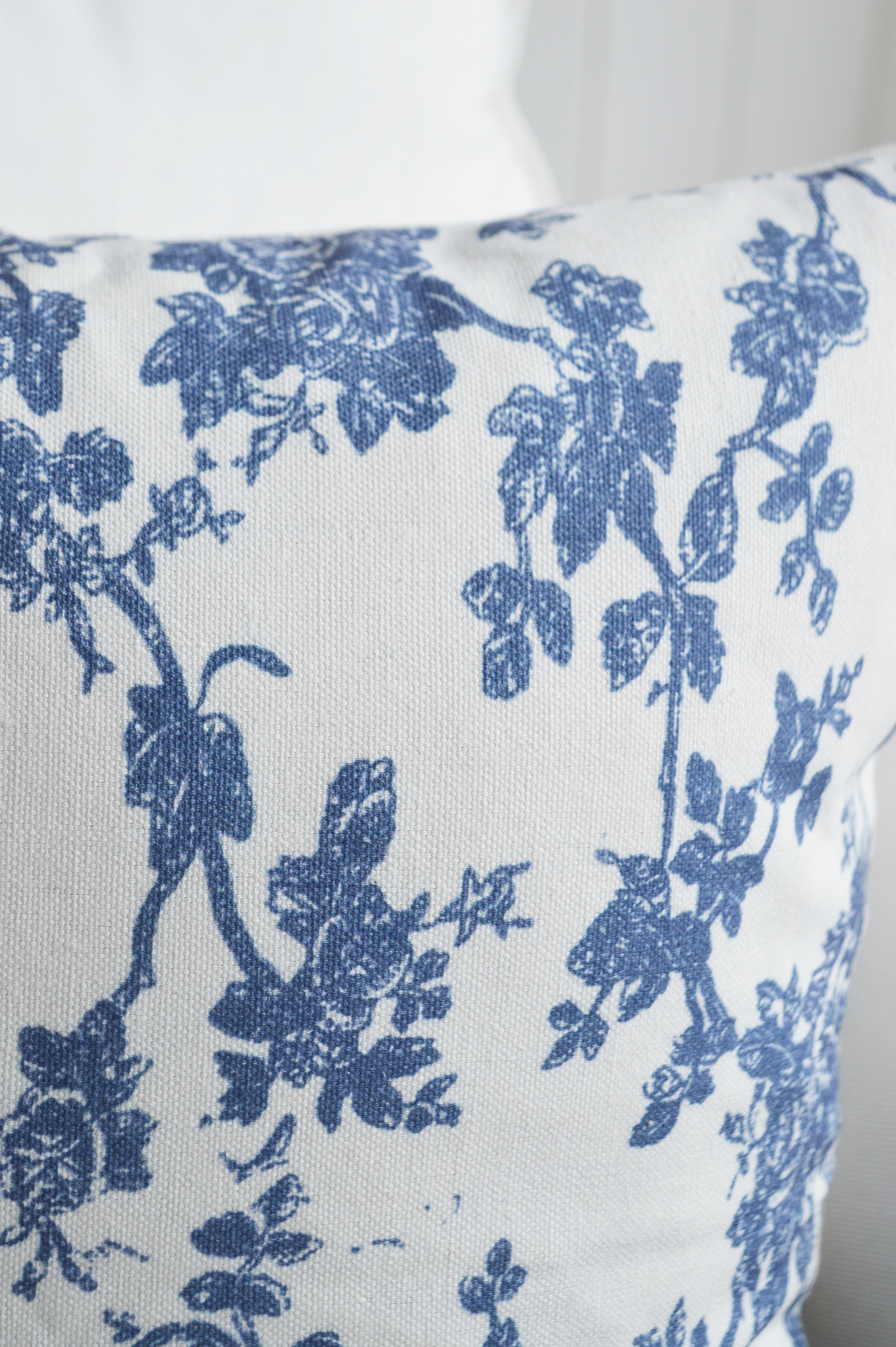 Marlow blue and white floral cushions
