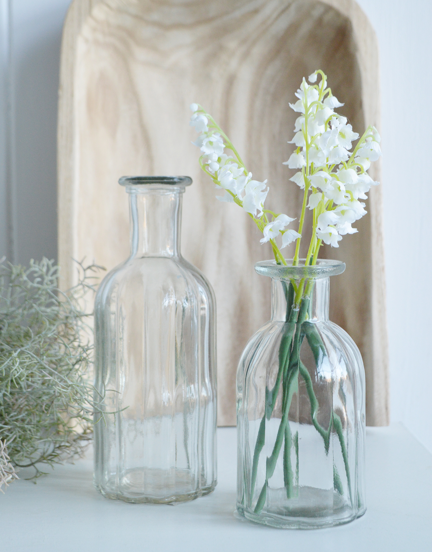 Newbury small ribbed bud vases 