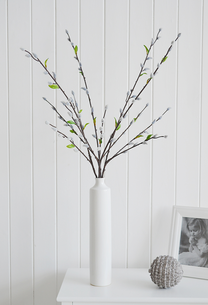 Artificial Grey Pussy Willow from The White Lighthouse Home Furniture and  Interiors