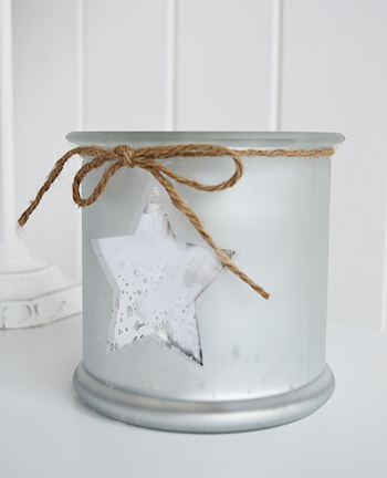 star candle holder with mirror star