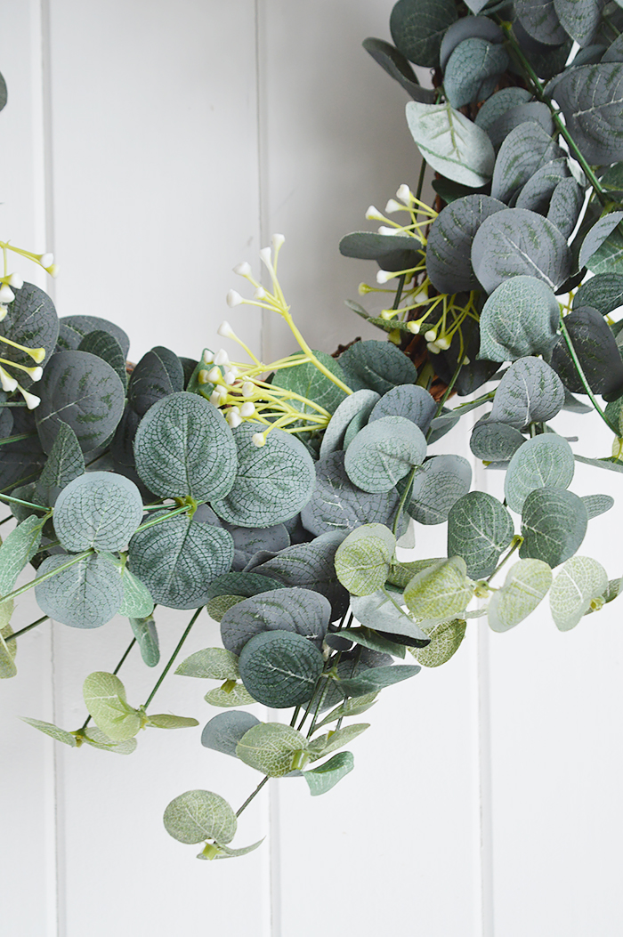 Artificial greenery Eucalyptus wreath from The White ...