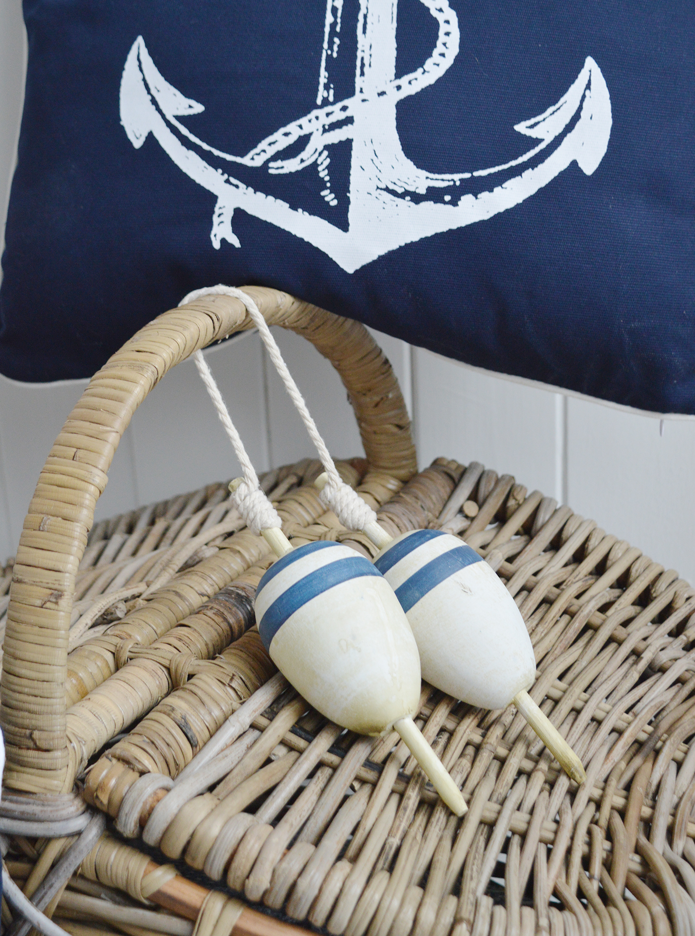 Decorative Fishing Buoys - Nautical Coastal Home Accessories