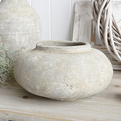 Inspired by the rugged beauty of New England, The Harmony rustic stone vases bring a touch of timeless elegance to both coastal and farmhouse interiors