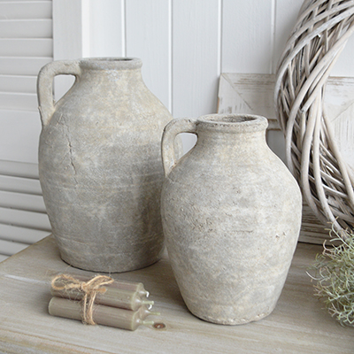 Inspired by the rugged beauty of New England, The Harmony rustic stone vases bring a touch of timeless elegance to both coastal and farmhouse interiors