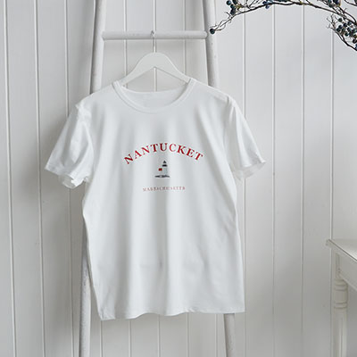 Soft, breathable t-shirts inspired by New England living and effortless coastal styleNantucket and sailing prints, bringing a relaxed, refined feel to everyday lifestyle dressing.