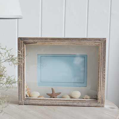 Coastal box wooden Photo Frame 6x4 photographs 