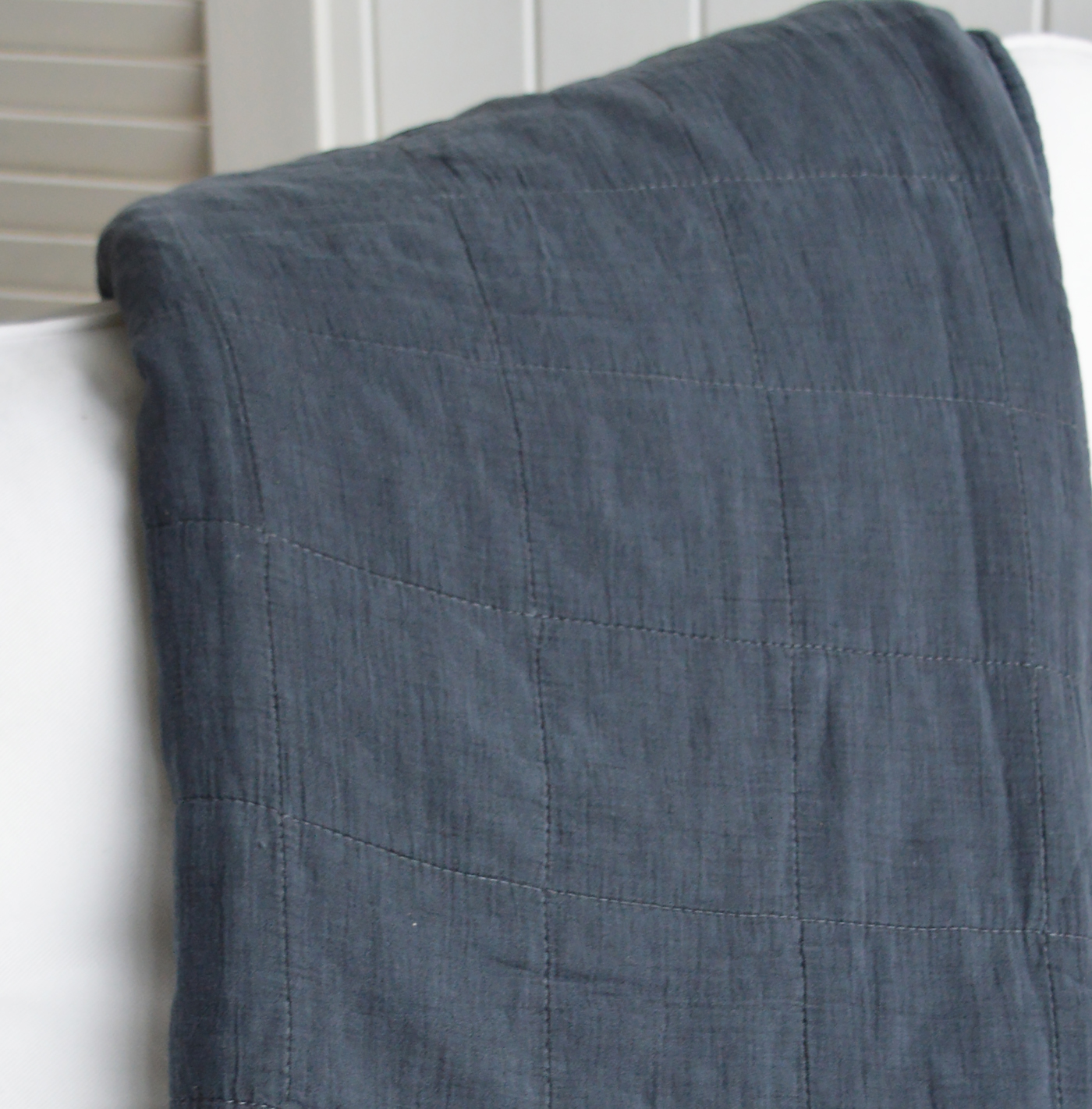 Piermont Midnight Blue Cushion and Quilt -  New England Style Cushions for coastal, modern farmhouse and country Interiors