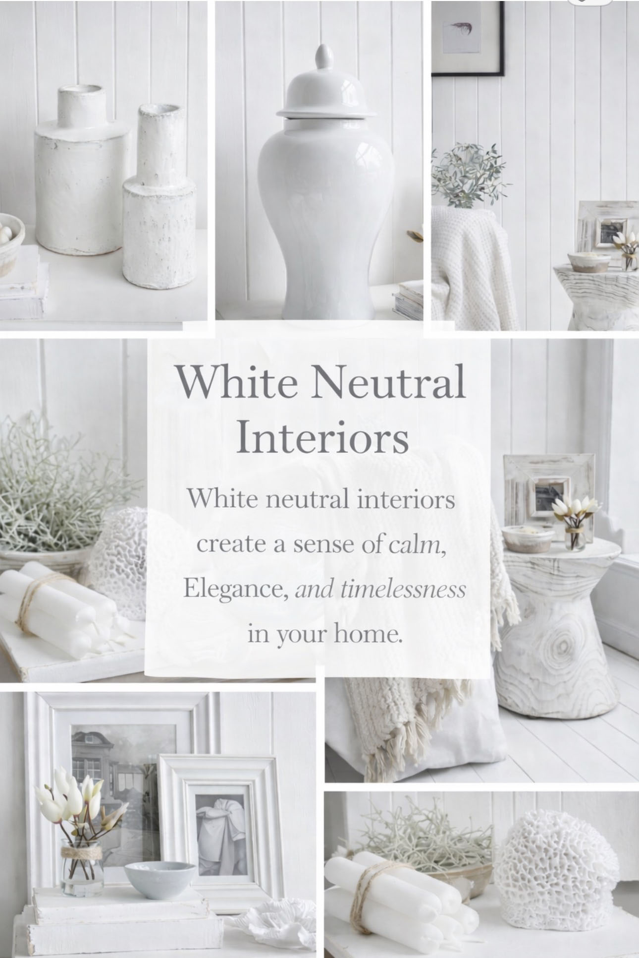 A beautifully balanced New England inspired palette, where soft whites and layered textures come together to create calm, elegant coastal furniture and interiors with a timeless, refined feel.