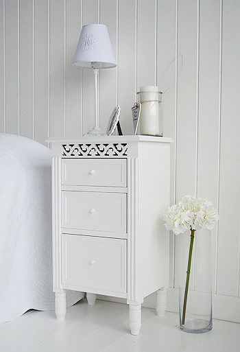 White large bedside cabinet