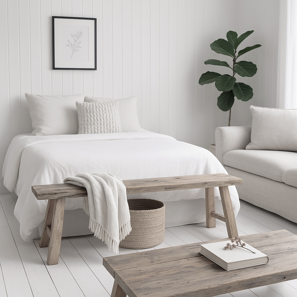 Elevate your Hamptons or coastal interior with this handcrafted Cape Cod driftwood wooden bench. Perfect for entryways, bedrooms, or beach houses. Natural, rustic charm with timeless style
