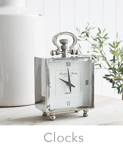 New England style mantel clocks