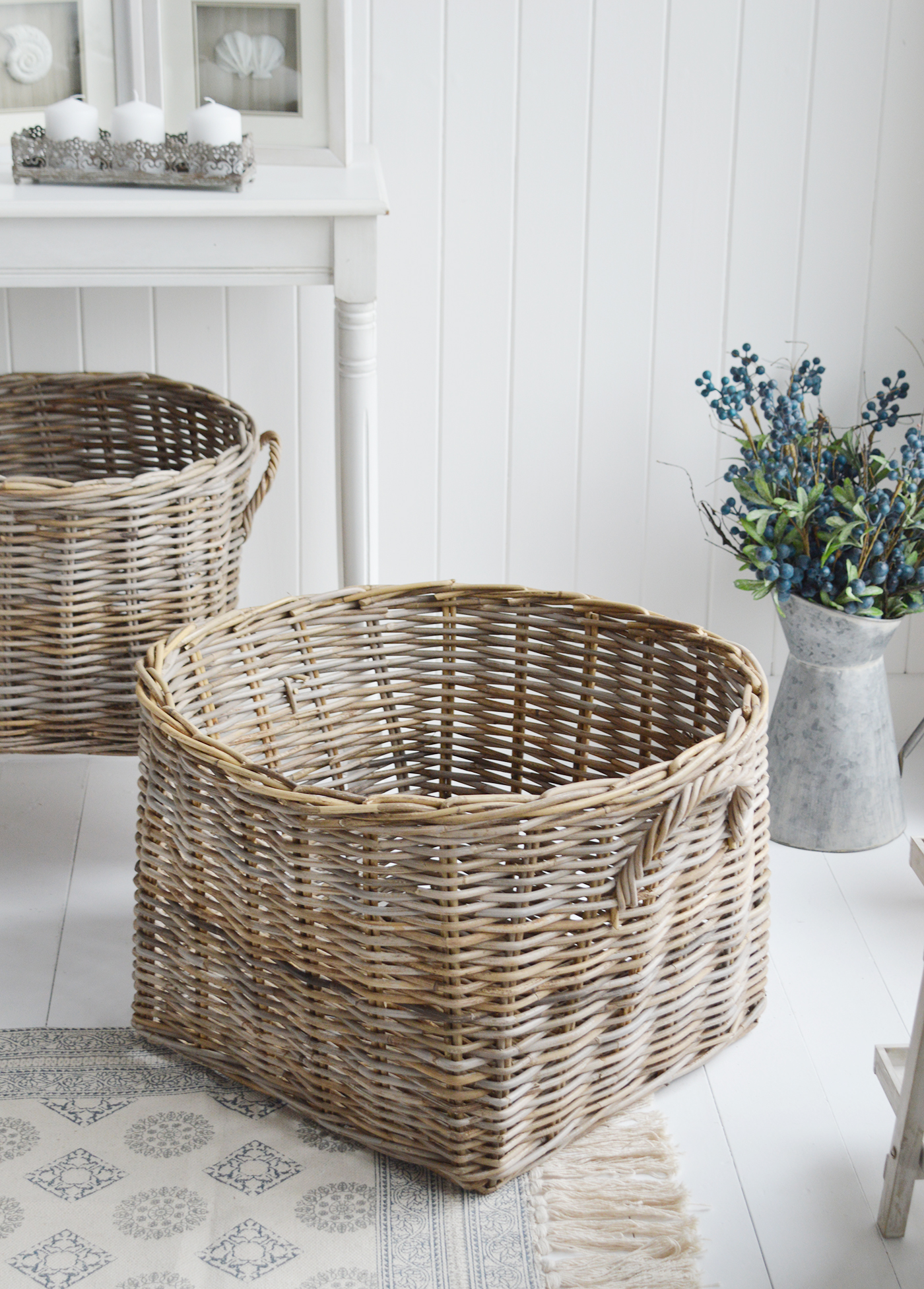 Casco Bay Round extra large baskets from The White Lighthouse Furniture