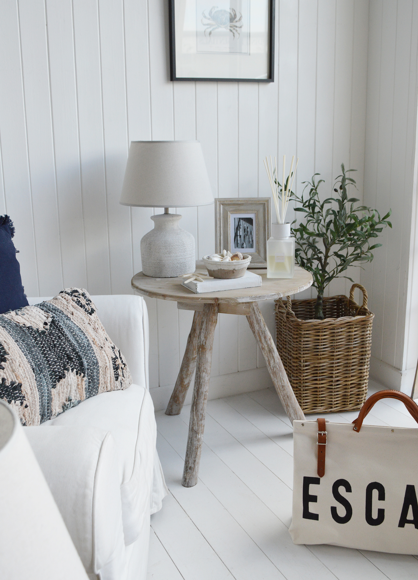 Driftwood coastal table