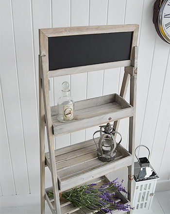 Montauk wooden shelf unit for bathroom, living room and kitchen
