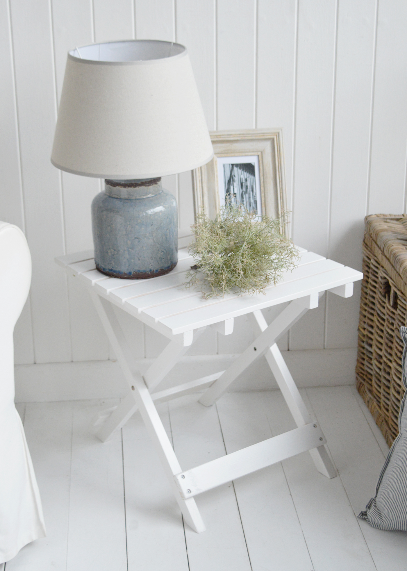 Portland White Wooden Table - New England Coastal and Modern Farmhouse Furniture and Interiors